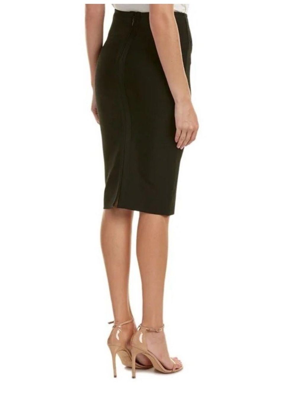 Gracia Black Pencil Skirt - Sleek Straight Silhouette Bodycon Bandage Small